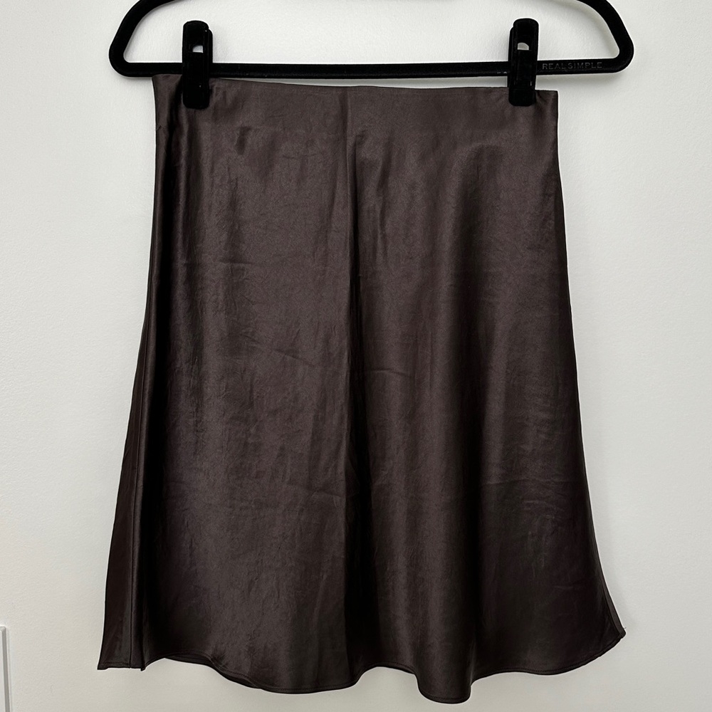 Babaton New Slip Satin Mini Skirt